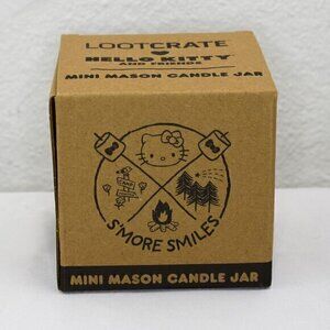 Lootcrate x‎ Hello Kitty S'more Smiles Mini Mason Candle Jar New in Package